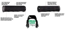 Грипси ODI Tinker Juarez Dread Lock Grip Graphite w/Black Clamp сірі із чорними замками - 4