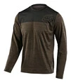 Джерсі TLD Flowline L/S Jersey [Shield Heather Walnut/Charcoal] XL - 1