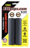 Гріпси ESI Ribbed Extra Chunky Black Silicone Bicycle Grips - 1