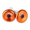 Баренди ODI Aluminum End Plugs w/Lasered Logo ORANGE - 4