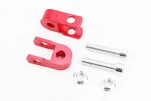 Подовжувач заднього амортизатора 30мм к-кт 2шт + болти + гайки, червоний - 1