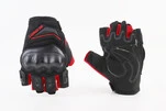 Перчатки мотоциклетные без пальцев XL-Чёрно-Красные, тип 2 - 1