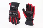 Перчатки мотоциклетні, теплі M-Чорно-Червоні - 1