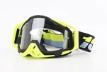 Окуляри кросові/ендуро/АТV, жовто-чорні (прозоре скло) - 1