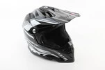 Шолом кросовий/ендуро/АТV BLD-819-7 М (57-58см), ЧОРНО-БІЛИЙ - 1