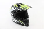 Шолом кросовий/ендуро/АТV BLD-819-7 М (57-58см), ЧОРНИЙ/НЕОНОВО-ЖОВТИЙ - 1