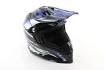 Шолом кросовий/ендуро/АТV BLD-819-7 М (57-58см), ЧОРНО-СИНІЙ - 1