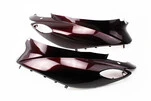 Yamaha JOG SA-36J/39J пластик - верхній бічний лів+прав к-кт 2шт, БОРДОВИЙ - 1