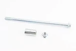 Вісь переднього колеса d12mm; L243mm + втулка, гайка - 1