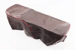 Чохол сидіння 6V коричневий з червоним кантом - 1