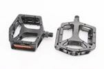 Педалі BMX 9/16" (113x108x26mm) алюмінієві, чорні NWL-316 - 1