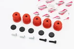 Амортизатор 4500/5200 к-кт 5шт+заглушки+болти, червоні - 1