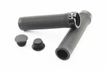 Ручки руля 130мм с зажимом Lock-On, чёрные TPE-092 - 1