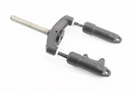 Вилка 10" амортизаційна, під Disk-brake, чорна Т4 (електросамокат) - 1
