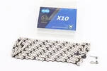 Цепь приводная 1/2х11/128х116L 10 скоростей, серебристо-черная X10 - 1