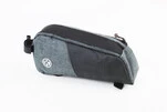 Сумка на раму 250х110х60мм, крепл. на липучке, серо-чёрная - 1
