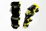 Наколенники защитные (колено+голень) к-кт 2шт, Чёрно-Жёлтые - 2
