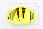 Окуляри кросові/ендуро/АТV, жовті (дзеркальне скло) - 4