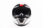 Шолом інтеграл, закритий BLD-M62 М (57-58см), ЧОРНИЙ/БІЛО-ЧЕРВОНИЙ - 5