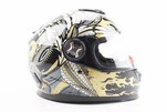 Шлем интеграл, закрытый BLD-М65 S (55-56см), ЧЕРНЫЙ/ЗОЛОТИСТО-СЕРЫЙ "Totem" - 3