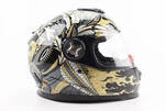 Шлем интеграл, закрытый BLD-М65 М (57-58см), ЧЕРНЫЙ/ЗОЛОТИСТО-СЕРЫЙ "Totem" - 3