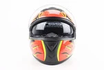Шлем интеграл, закрытый+очки BLD-М61 М (57-58см), ЖЕЛТО-ОРАНЖЕВЫЙ "Buffalo" - 5
