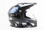 Шолом кросовий/ендуро/АТV зі склом BLD-819-7 L (59-60см), ЧОРНИЙ/СІРО-СИНІЙ - 3