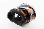 Шолом кросовий/ендуро/АТV BLD-819-7 S (55-56см), ЧОРНО-ПОМАРАНЧЕВИЙ - 2