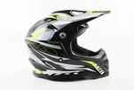 Шолом кросовий/ендуро/АТV BLD-819-7 М (57-58см), ЧОРНИЙ/НЕОНОВО-ЖОВТИЙ - 3