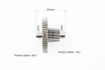 Вал редуктора проміжний із шестернею - 2