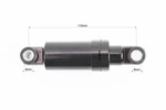 Амортизатор задній закритий 110мм, чорний Т4 (електросамокат) - 2