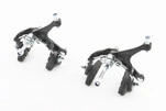 Гальмо ROAD V-brake кліщового типу, переднє+заднє, хід колодки 37-48мм, алюмінієве, чорне AR-2004D - 2