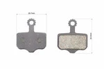 Тормозные колодки Disk-brake (Sram XX, Avid Elixir 3,5, Elixir R, CR), чёрные YL-1002 - 2