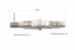 Вал редуктора нижнього L-82mm - 2