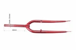 Вилка 26" з різьбою 1" (25,4мм), шток 200мм, V-brake, червона - 3