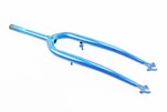 Вилка 26" с резьбой 1" (25,4мм), шток 200мм, V-brake, синяя - 2