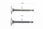 Клапан впускний, випускний к-кт 2шт 168F + пружина-2шт + коромисло-2шт + штанга-2шт + штовхач-2шт - 2