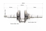 Колінвал 168F/170F (D шийки-30mm, H-85mm, L-250mm) під шпонку D-20mm - 2