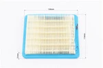 Фильтр воздушный - элемент (бумажный 130x114x21mm) для двигателей Honda GC160/GCV160/GCV135, BRIGGS&amp;STRATTON, Quantum - 3
