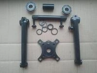 Велосипедна система KHE bikes 4130 Cr-Mo шатуни + євро каретка на промах + перехідник на 104BCD