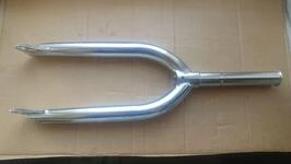 Вилка велосипеда BMX 20" 4130 Cr-Mo сталь, 1.1/8" шток, 10мм ось Crow BMX Хром, Подвійний батінг