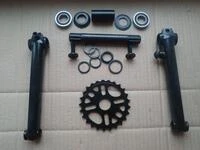 Велосипедна система KHE bikes 4130 Cr-Mo шатуни + mid каретка на промах + зірка 25Т