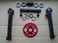 Велосипедна система KHE bikes 4130 Cr-Mo шатуни + mid каретка на промах + зірка 25Т