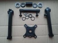 Велосипедна система KHE bikes 4130 Cr-Mo шатуни + mid каретка на промах + перехідник на 104BCD