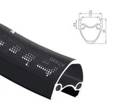 Обід Alexrims AT490 28" (622x17) 32 отвори під V-Brake чорний пістонований