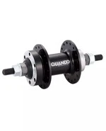 Втулка велосипедна задня Quando KT-TD6R MTB алюм. під Disk, різьбова Cr-Mo вісь, на гайках, 32відп. чорн.