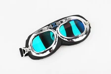 Окуляри "РЕТРО", чорно-сріблясті (хамелеон скло), MT-006