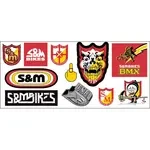 Наклейки на велосипед S&M Bikes BMX Decals set 11pcs БМХ