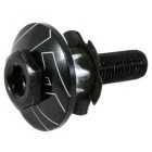 Ромашка + крышечка + ПОЛЫЙ болт VP 1.1/8" в сборе алюминиевая черная для BMX БМХ MTB МТБ