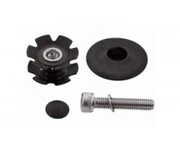 Ромашка + крышечка + болт VP M-53D 1.1/8" в сборе алюминиевая черная для BMX БМХ MTB МТБ